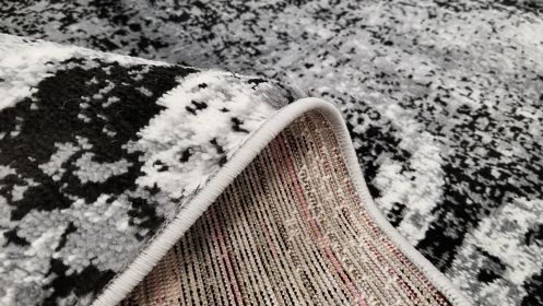 Jersey Area Rugs, Carpets For Livingroom, 7x10 Area Rugs ,1519 Black-Grey