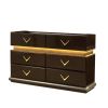 Dunhill Modern Style 6- Drawer Dresser Made with Wood in Brown