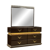 Dunhill Modern Style 6- Drawer Dresser Made with Wood in Brown