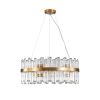 23.6 Inches Luxury Chandeliers Crystal Living Room Bedroom Decorative Lights Simple Modern Dining Room LED Lighting,for Home Decor (Bulbs Not Included