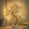 Tabletop Bonsai Tree Branch Light; 72LED Wire String Lights With Touch Switch; USB Operated Artificial Tree Lamp For Bedroom; Desktop; Christmas Party