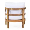 Outdoor Acacia Wood Patio Club Chair, Wood Patio Furniture,Waterproof Thick Cushion Deep Seating for Porch, Garden, Backyard, Balcony, Weight Capacity