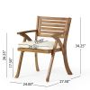 HERMOSA 7 PIECE WOOD DINING SET WITH CUSHIONS