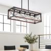 5-Light Retro Farmhouse Chandelier For Kitchen, Living room, Dining room Red(No Bulbs)